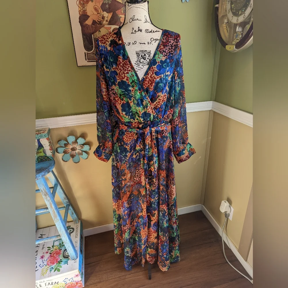 spy zone exchange maxi dress Buy Spy Zone Exchange Women Floral Print Belted Maxi Dress, Multicolor Online